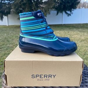 NWT/NIB Sperry Women's Top-Sider Syren Gulf Playa Duck Boots in Navy (7, 7.5, 8)